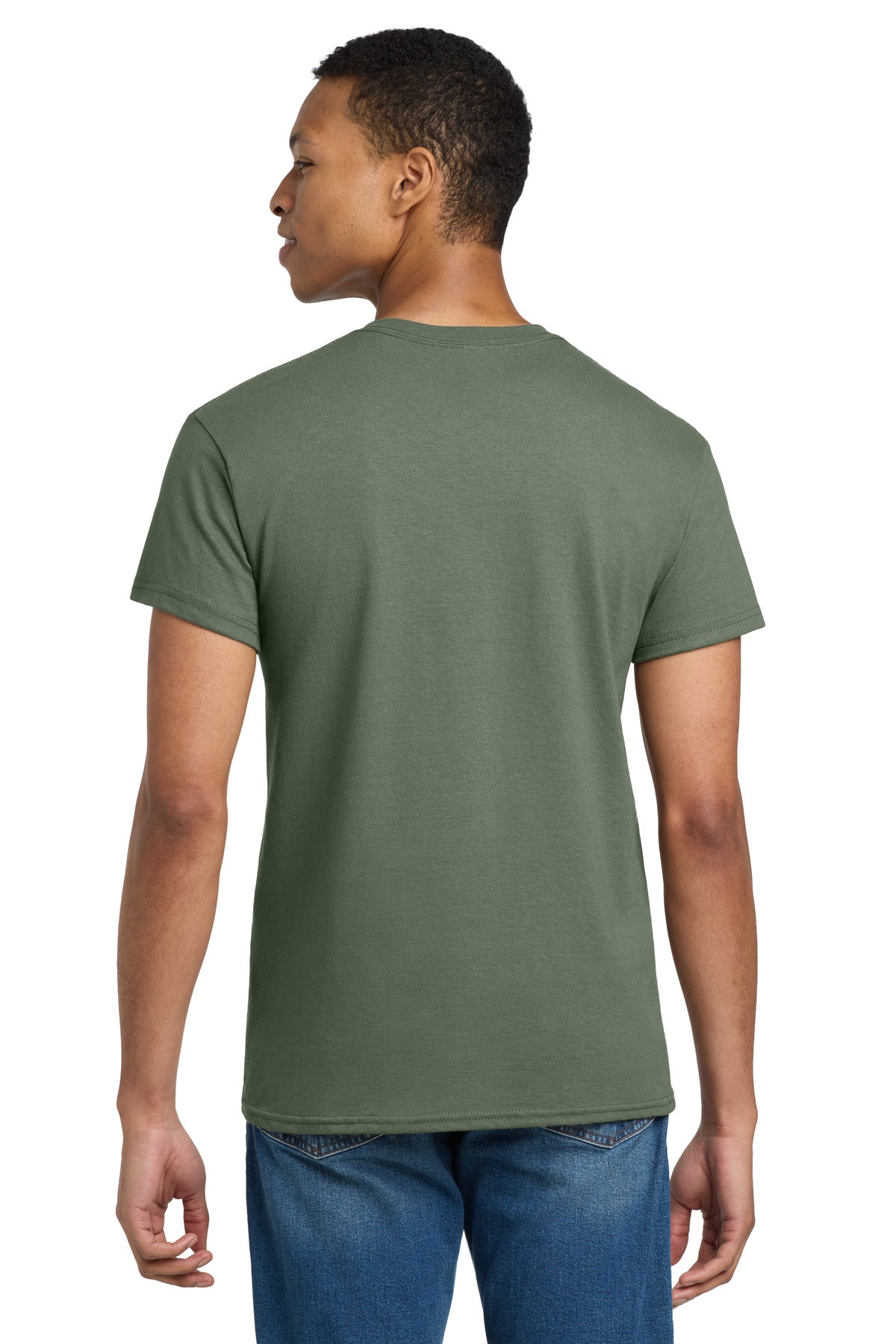 Gildan - Ultra Cotton 100% US Cotton T-Shirt - Military Green