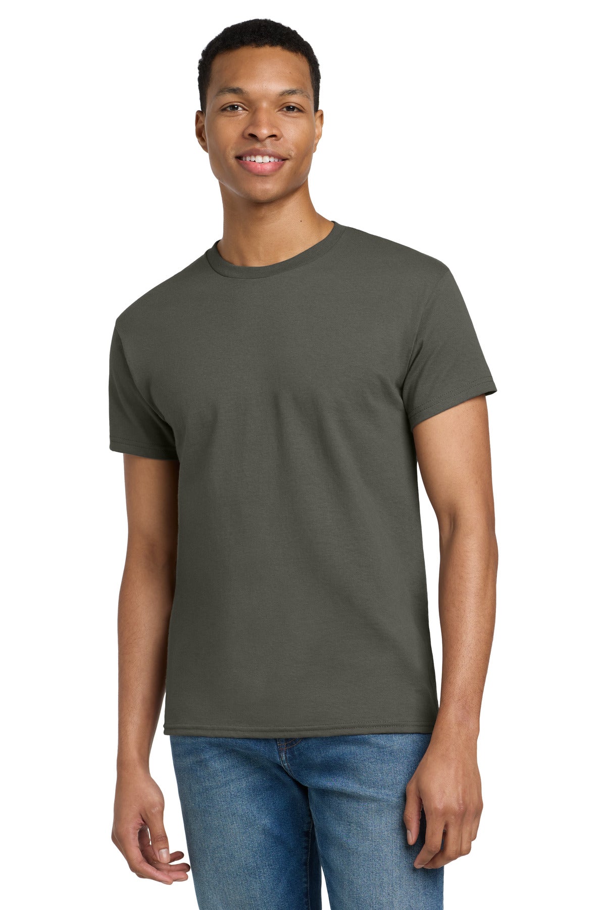 Gildan - Ultra Cotton 100% US Cotton T-Shirt - Olive