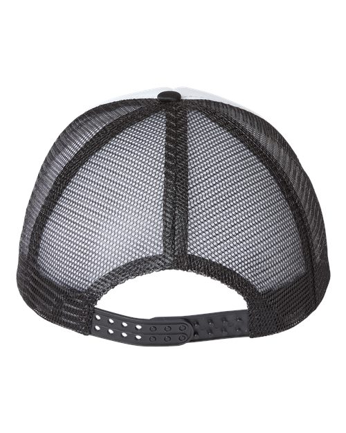 Foam Mesh-Back Trucker Cap - White/ Black