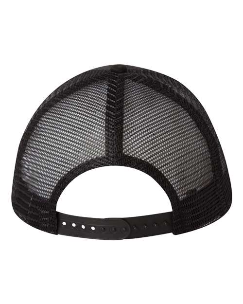 Mesh-Back Twill Trucker Cap - Black