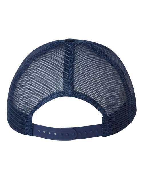 Mesh-Back Twill Trucker Cap - Navy