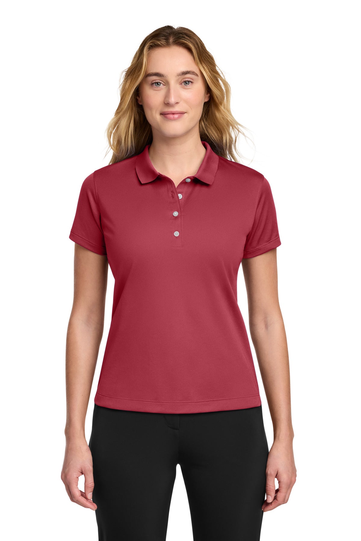 Nike Women's Tech Basic Dri-FIT Polo - Pro Red