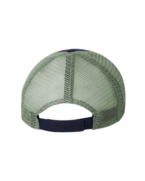 Bio-Washed Trucker Cap - Navy/ Grey