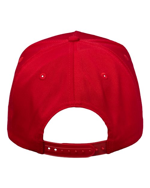 Five-Panel Twill Cap - Red