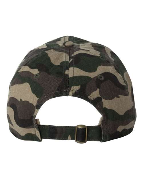 Bio-Washed Classic Dad Hat - Green Camo