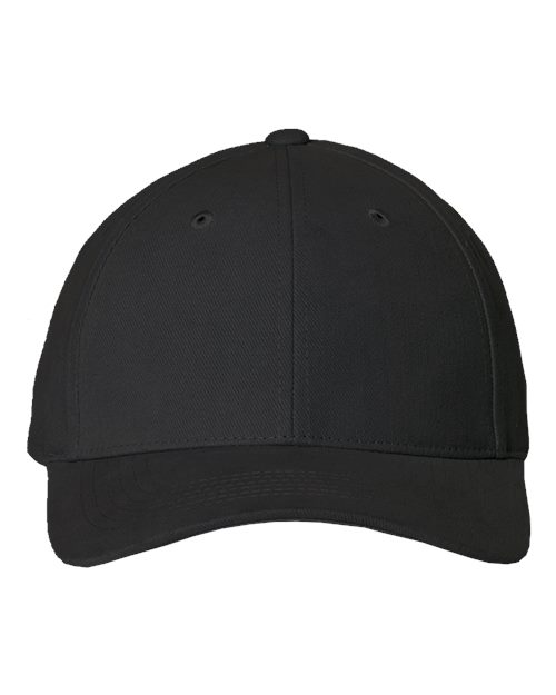 Heavy Brushed Twill Structured Cap - Black