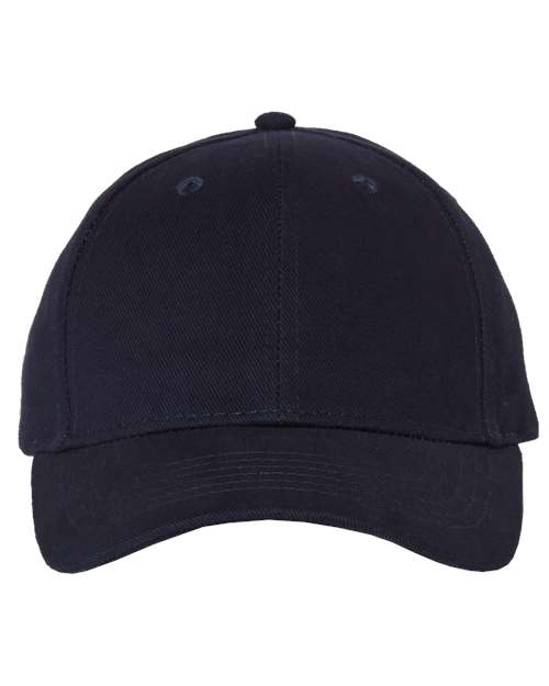 Heavy Brushed Twill Structured Cap - Navy