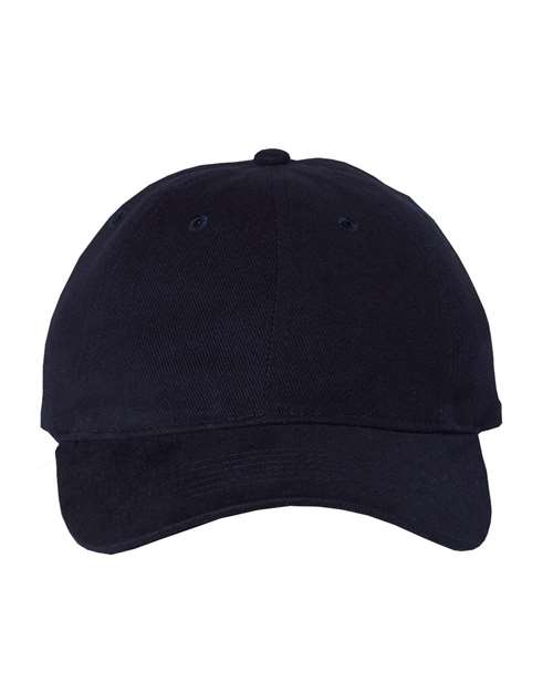 Heavy Brushed Twill Unstructured Cap - Navy