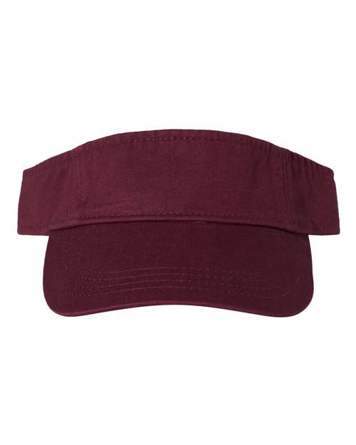 Bio-Washed Visor - Maroon