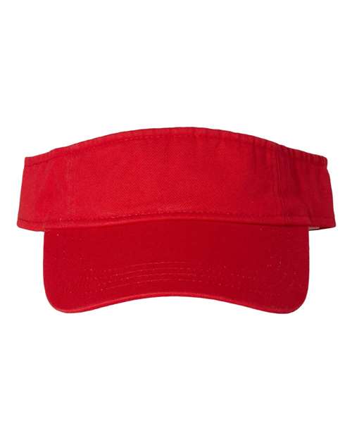 Bio-Washed Visor - Red