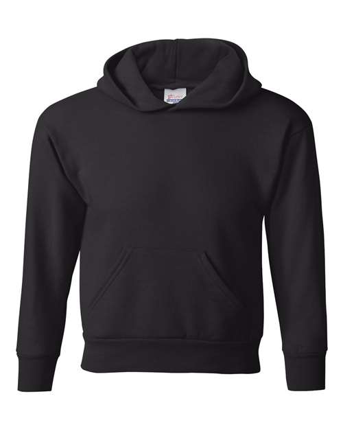 Youth EcoSmart® Hooded Sweatshirt - Black