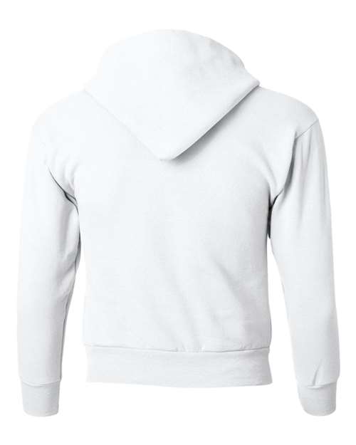 Youth EcoSmart® Hooded Sweatshirt - White