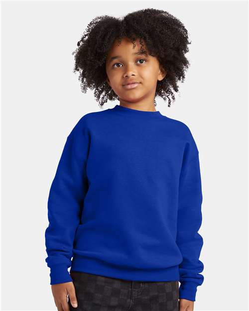 Youth EcoSmart® Crewneck Sweatshirt - Deep Royal