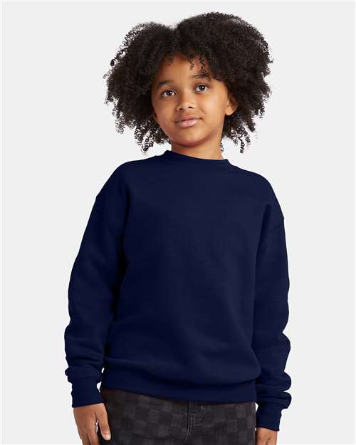 Youth EcoSmart® Crewneck Sweatshirt - Navy