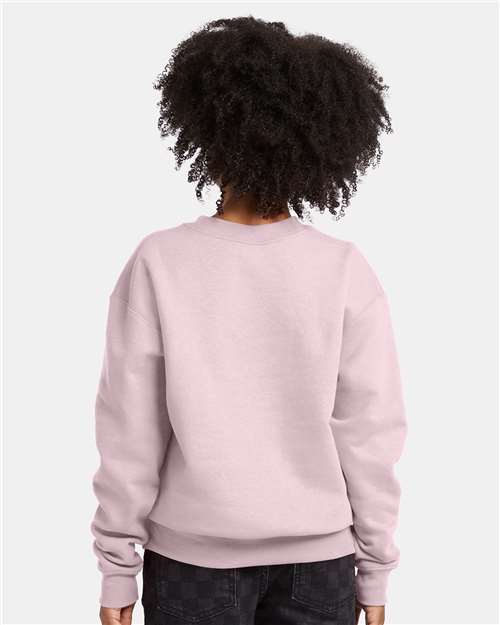 Youth EcoSmart® Crewneck Sweatshirt - Pale Pink