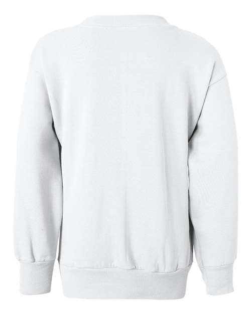 Youth EcoSmart® Crewneck Sweatshirt - White
