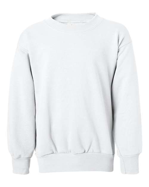 Youth EcoSmart® Crewneck Sweatshirt - White