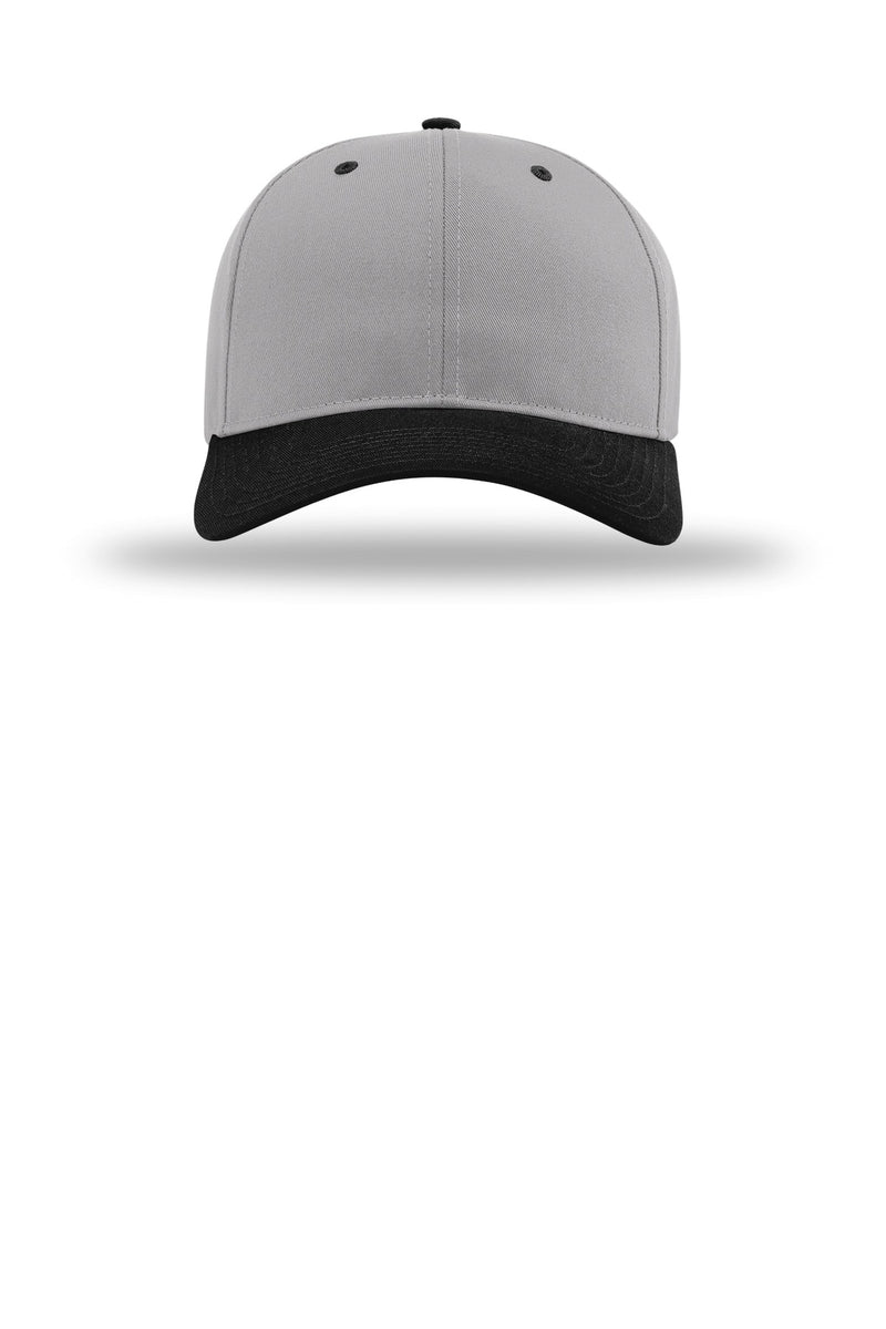 Richardson Pro Twill Snapback - Grey/ Grey/ Black