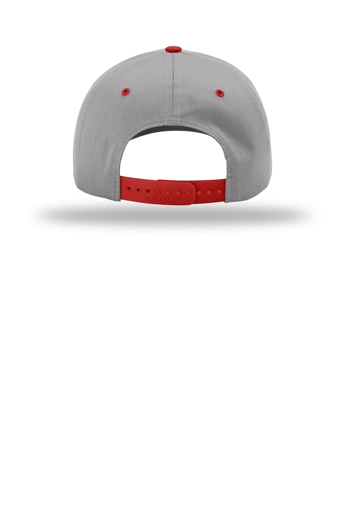 Richardson Pro Twill Snapback - Grey/ Grey/ Red