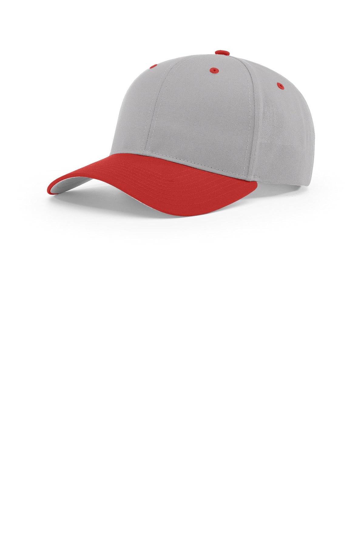 Richardson Pro Twill Snapback - Grey/ Grey/ Red