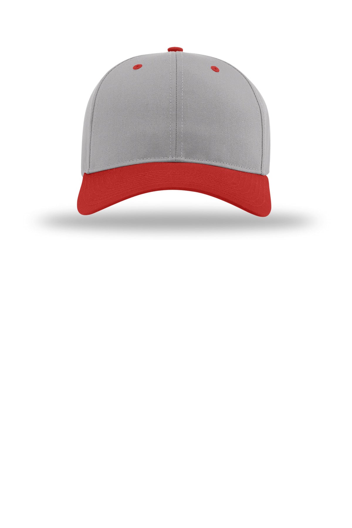 Richardson Pro Twill Snapback - Grey/ Grey/ Red