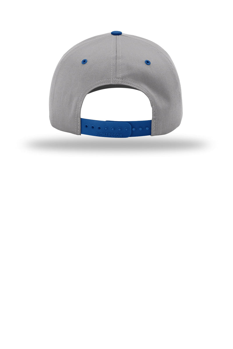 Richardson Pro Twill Snapback - Grey/ Grey/ Royal