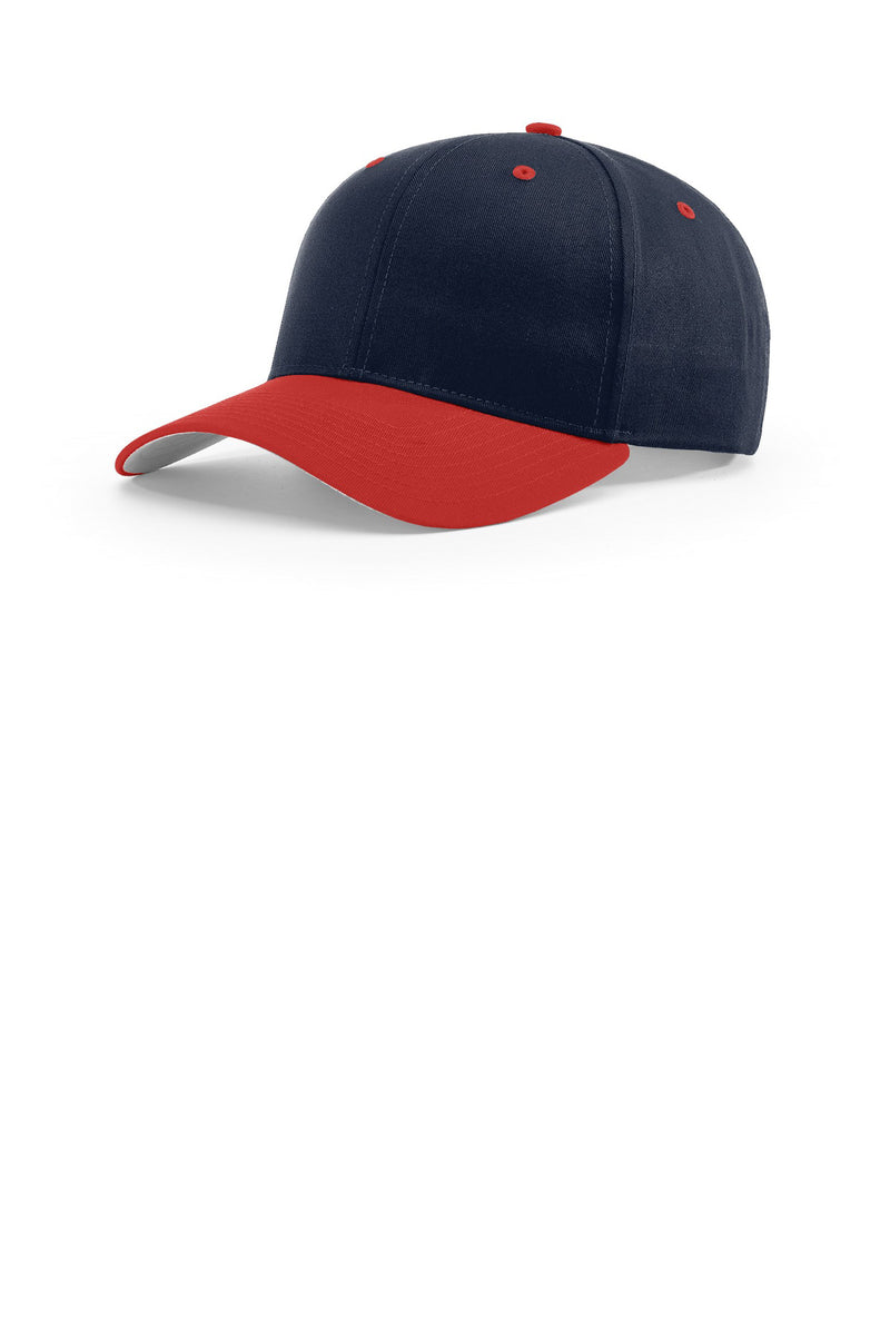 Richardson Pro Twill Snapback - Navy/ Navy/ Red