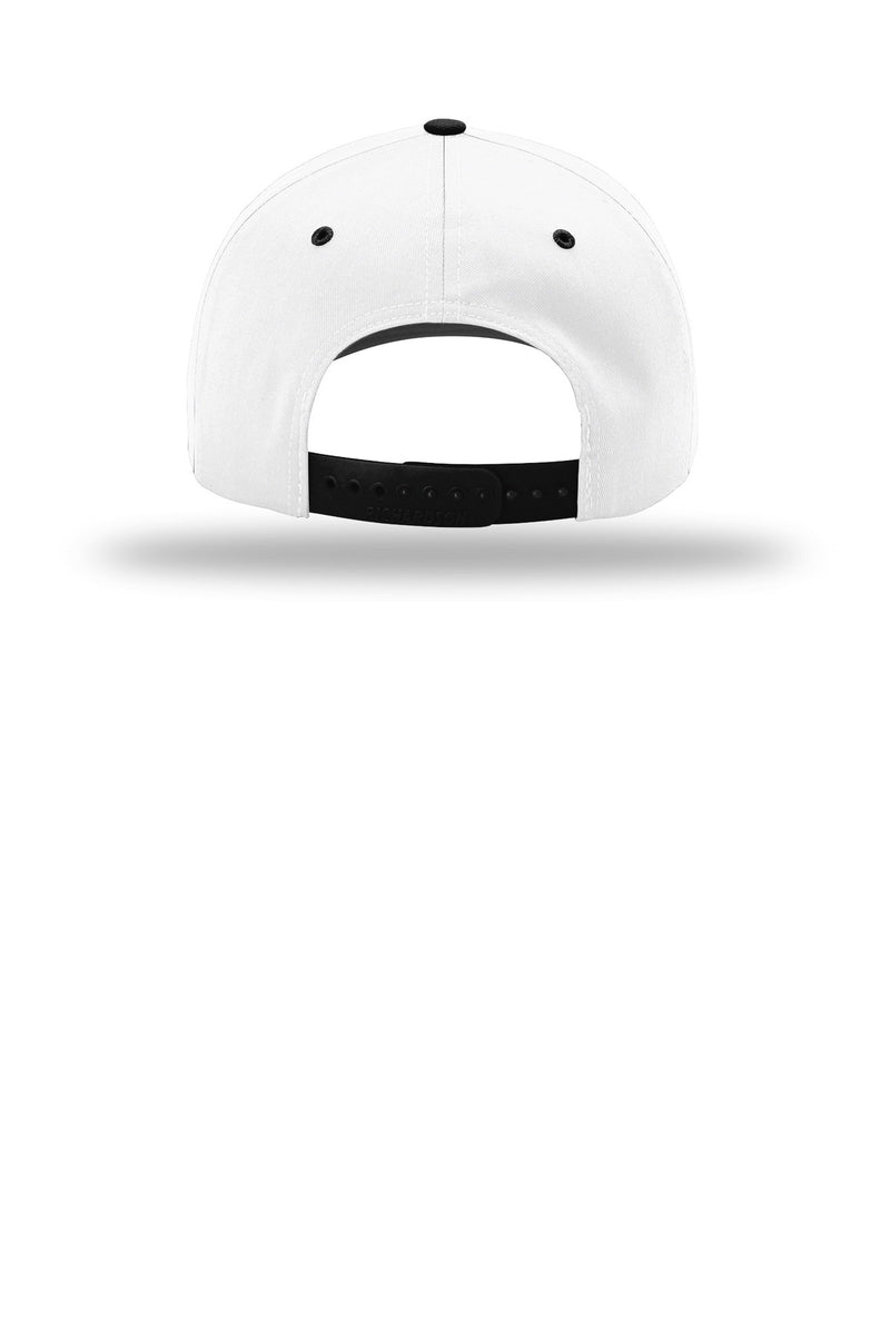 Richardson Pro Twill Snapback - White/ White/ Black