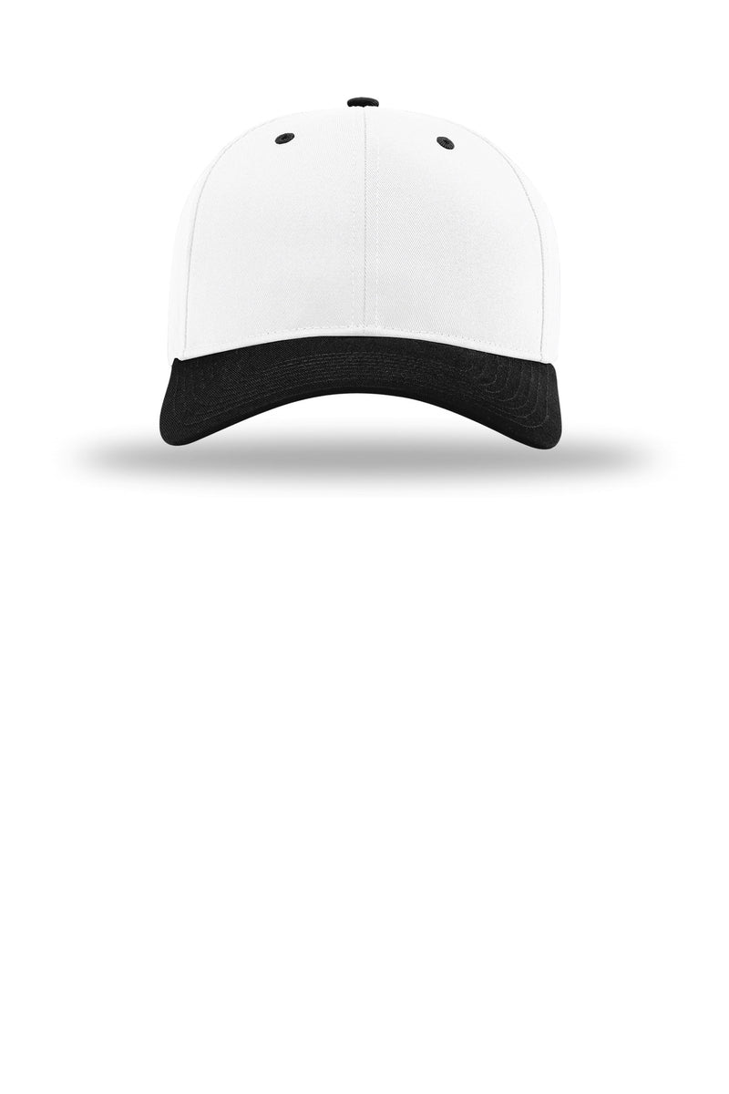 Richardson Pro Twill Snapback - White/ White/ Black