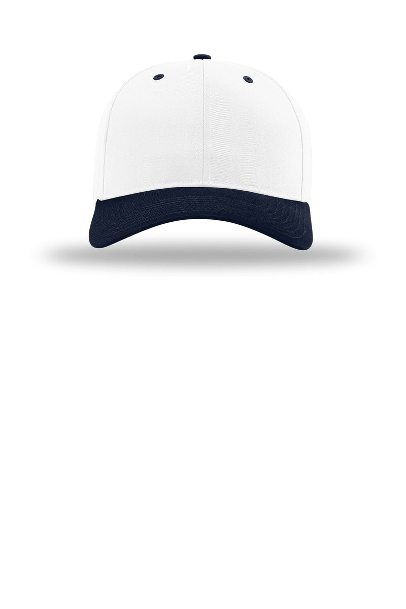 Richardson Pro Twill Snapback - White/ White/ Navy