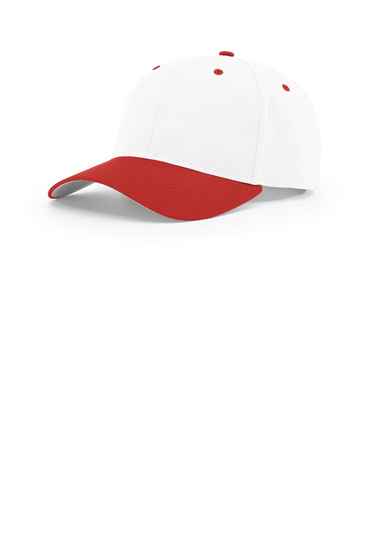 Richardson Pro Twill Snapback - White/ White/ Red
