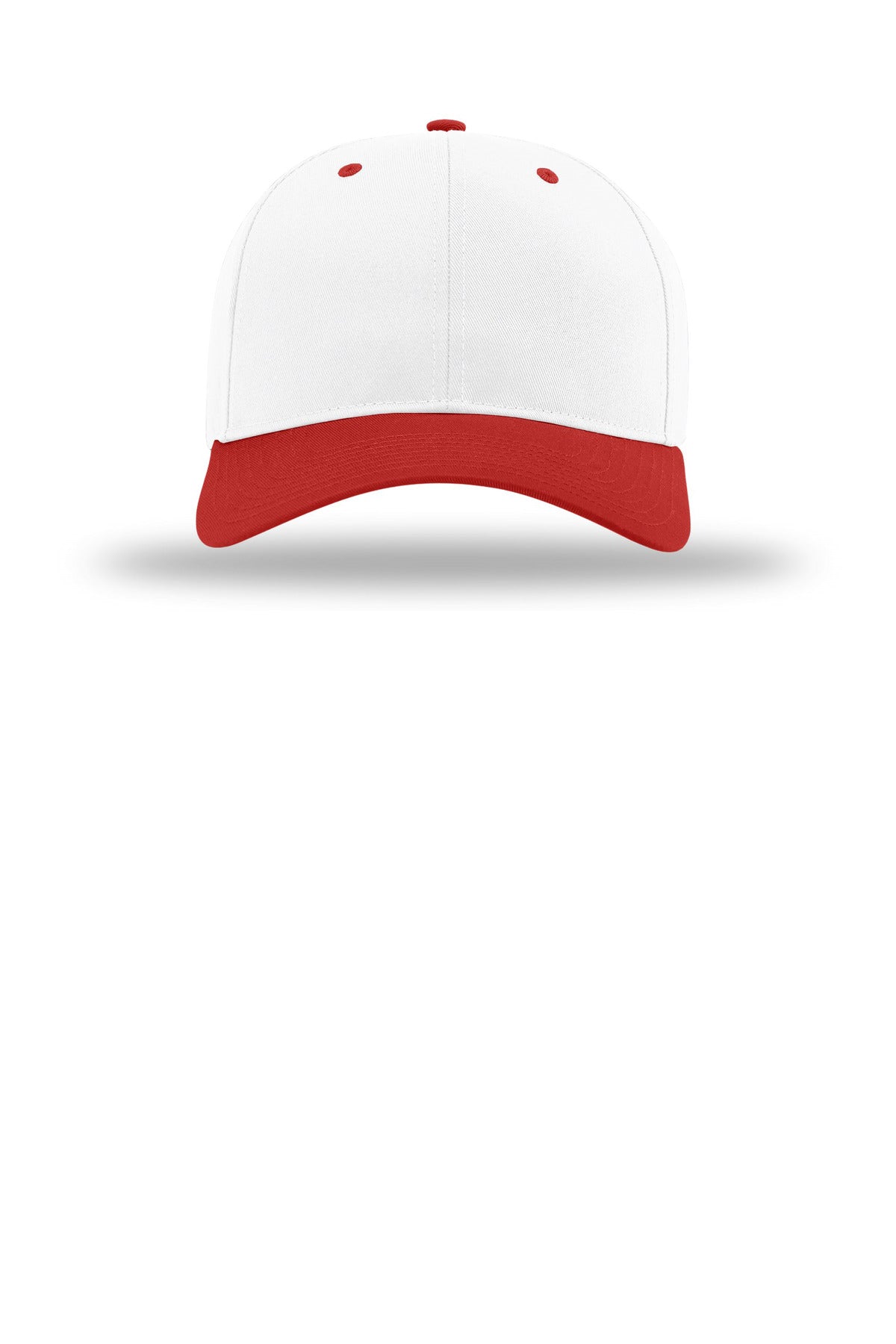 Richardson Pro Twill Snapback - White/ White/ Red