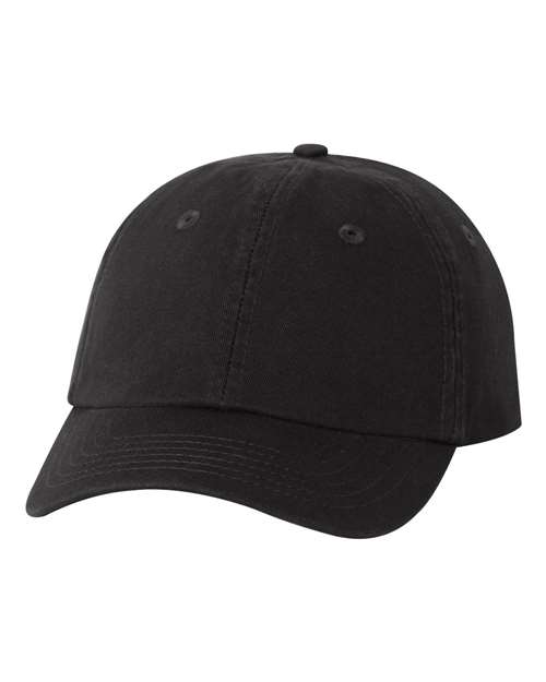Youth Small Fit Bio-Washed Dad Hat - Black