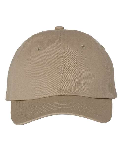Youth Small Fit Bio-Washed Dad Hat - Khaki