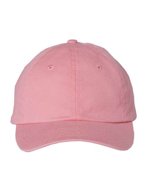 Youth Small Fit Bio-Washed Dad Hat - Pink