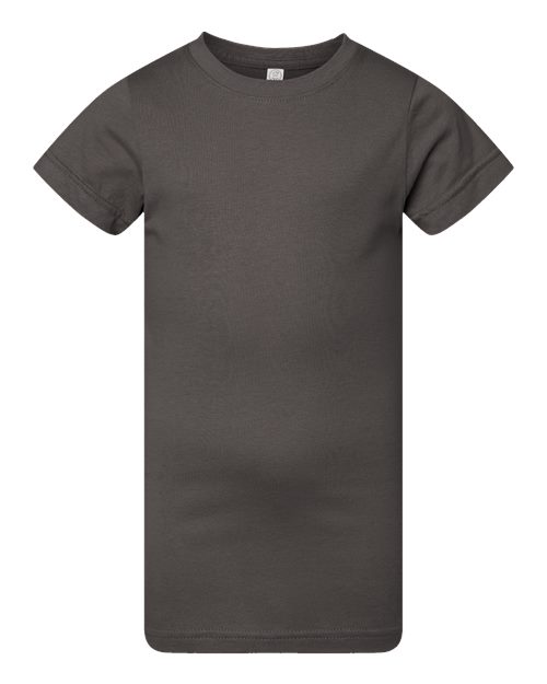 Girls' Fine Jersey Tee - Charcoal
