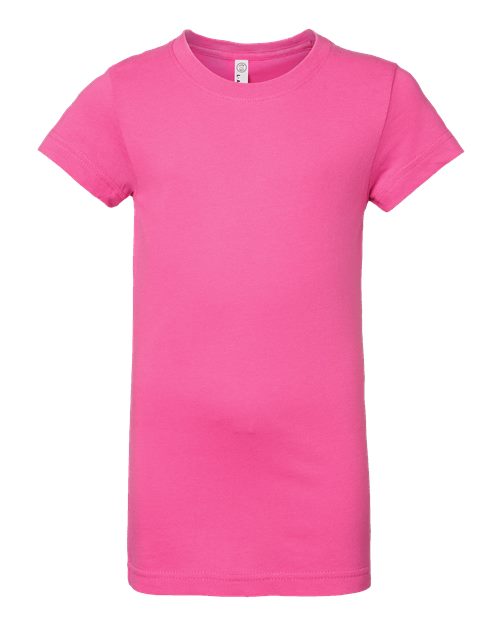 Girls' Fine Jersey Tee - Raspberry