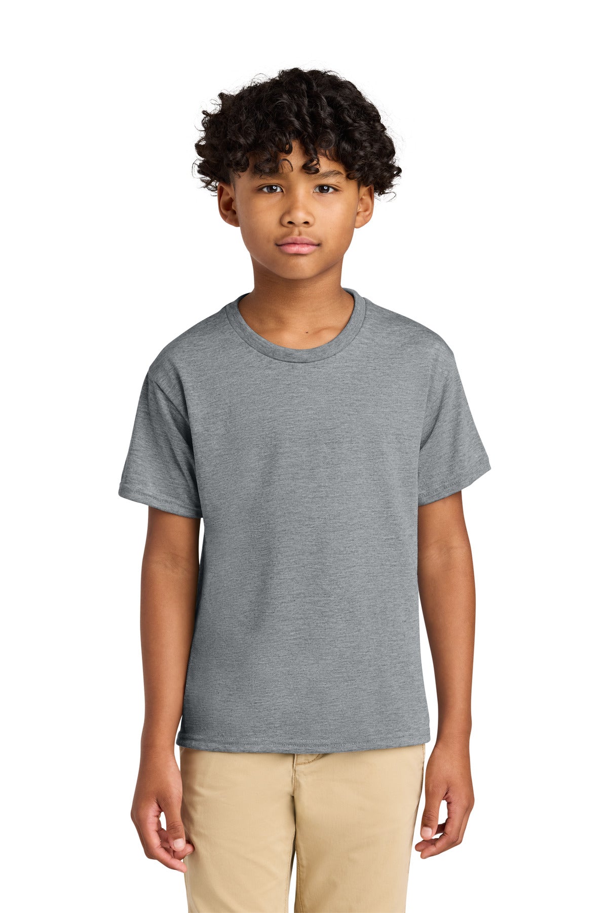 Jerzees Youth Dri-Power 100% Polyester Tee - Athletic Heather