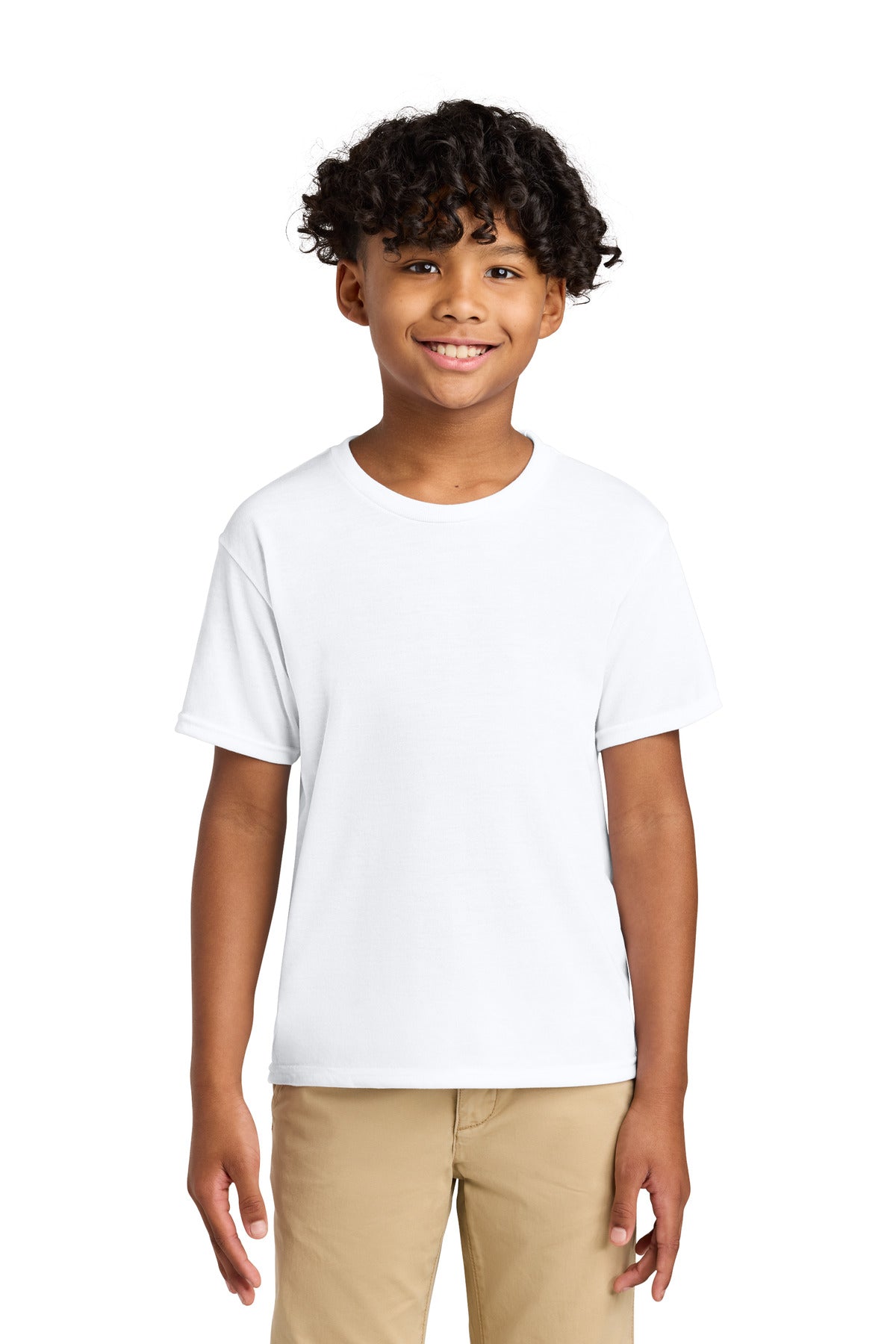 Jerzees Youth Dri-Power 100% Polyester Tee - White