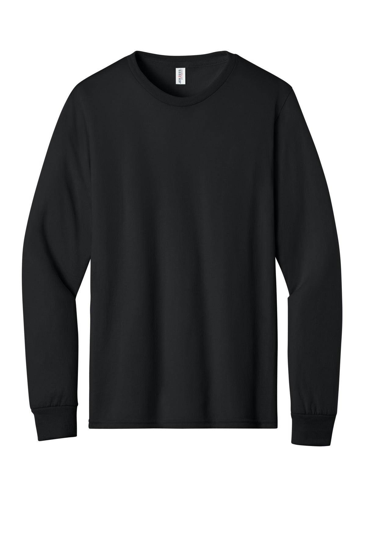Jerzees Dri-Power 100% Polyester Long Sleeve T-Shirt - Black