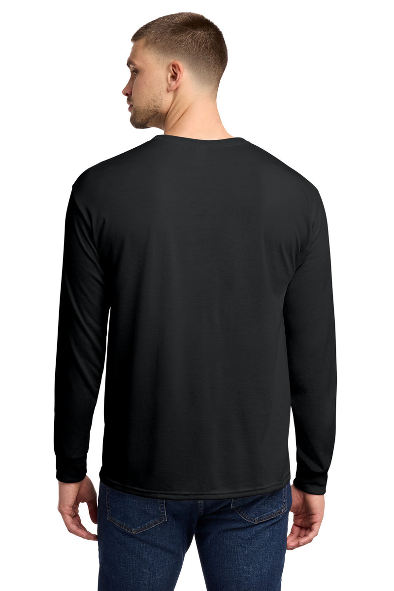 Jerzees Dri-Power 100% Polyester Long Sleeve T-Shirt - Black
