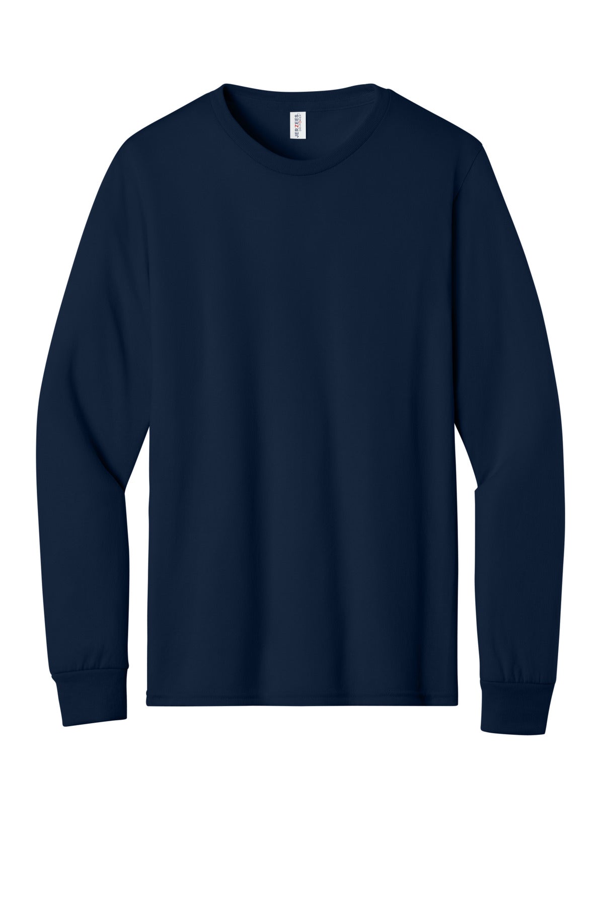 Jerzees Dri-Power 100% Polyester Long Sleeve T-Shirt - J. Navy