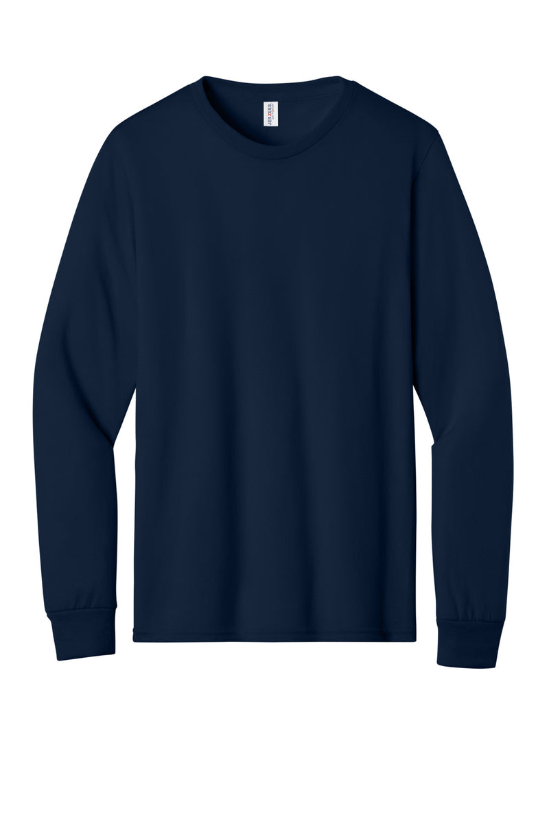 Jerzees Dri-Power 100% Polyester Long Sleeve T-Shirt - J. Navy