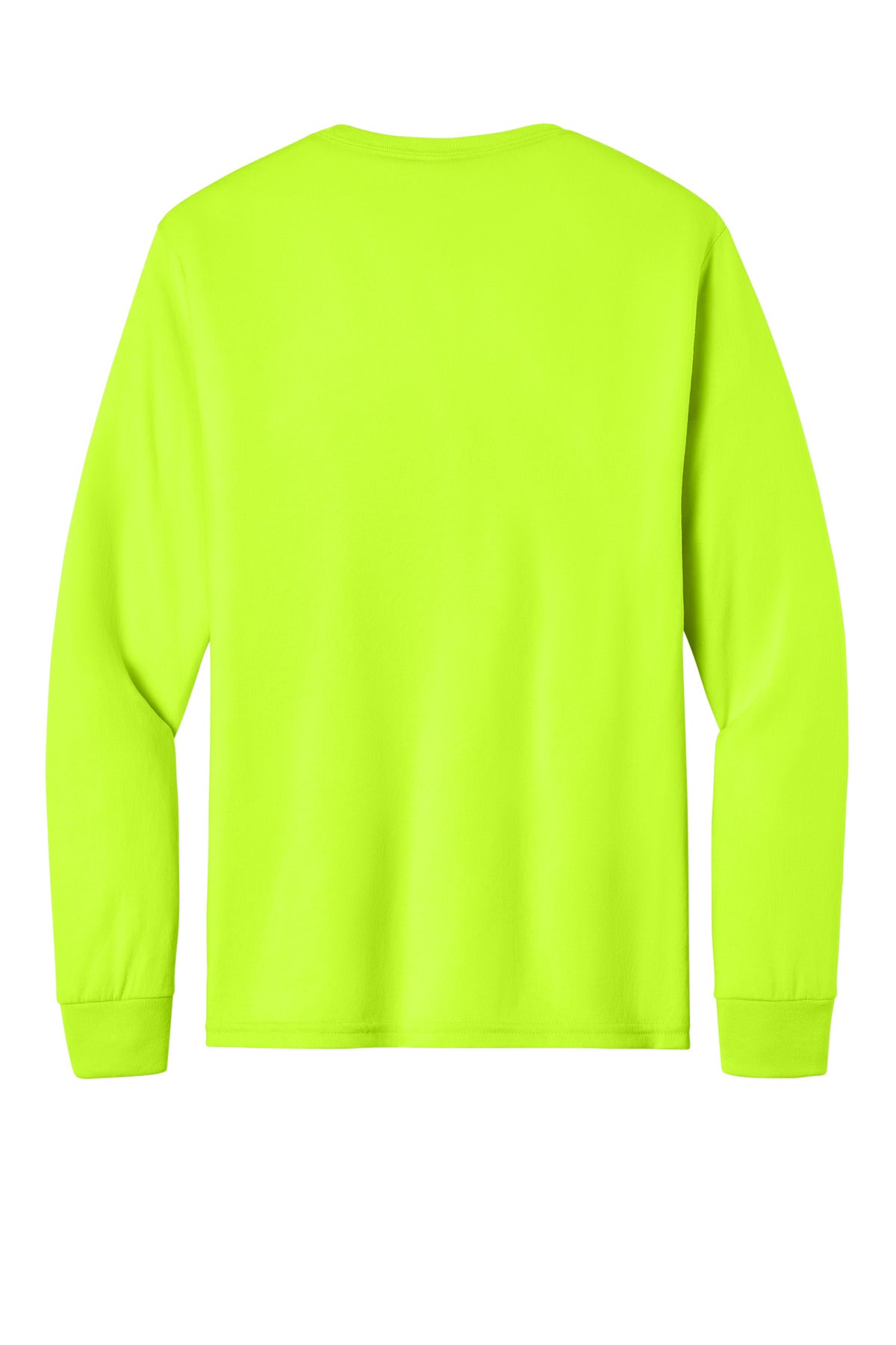 Jerzees Dri-Power 100% Polyester Long Sleeve T-Shirt - Safety Green