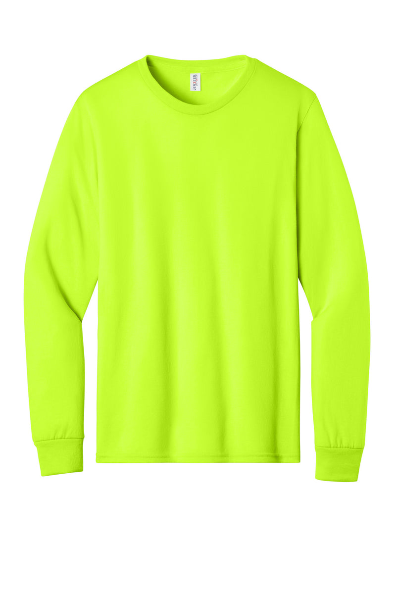 Jerzees Dri-Power 100% Polyester Long Sleeve T-Shirt - Safety Green
