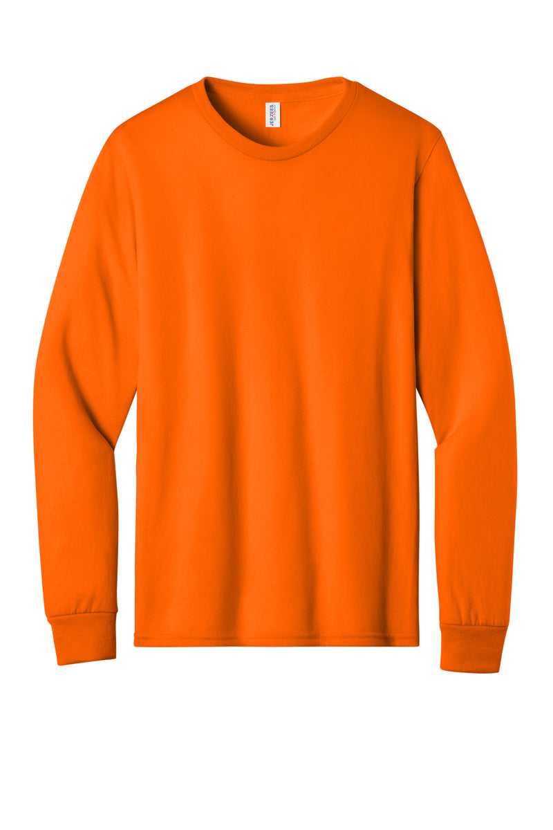Jerzees Dri-Power 100% Polyester Long Sleeve T-Shirt - Safety Orange