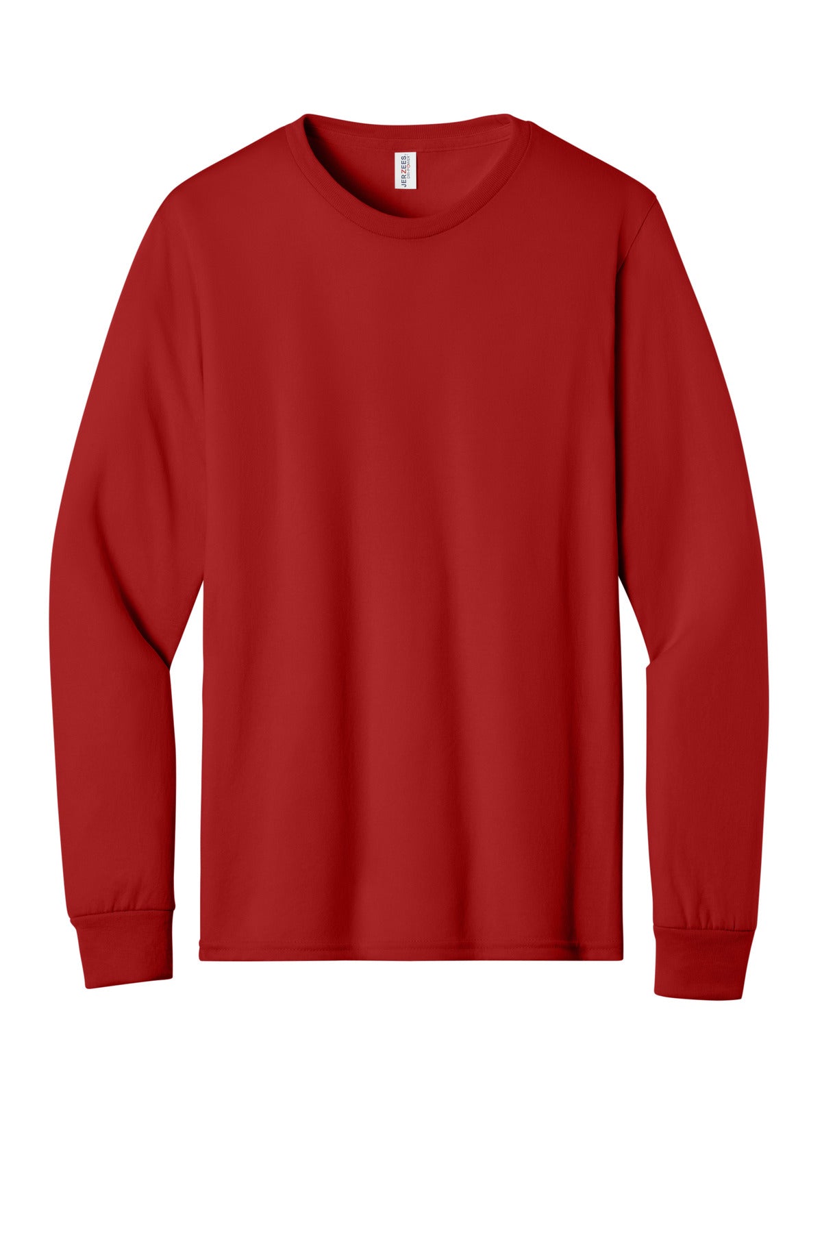Jerzees Dri-Power 100% Polyester Long Sleeve T-Shirt - True Red