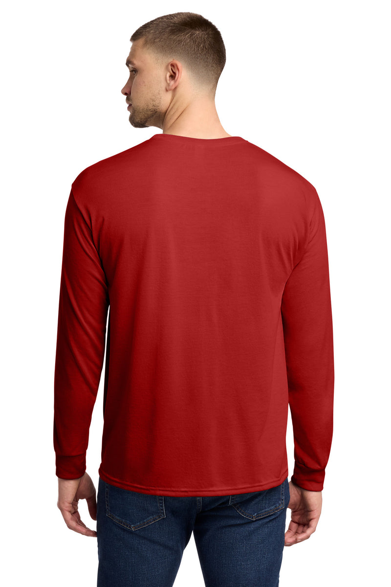 Jerzees Dri-Power 100% Polyester Long Sleeve T-Shirt - True Red