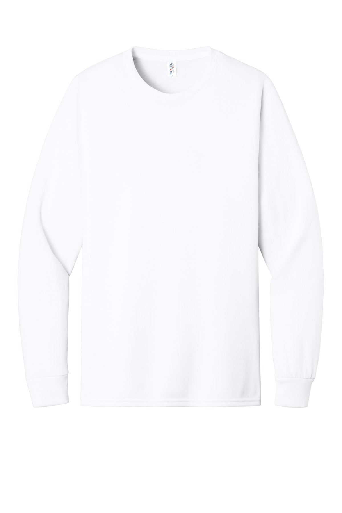 Jerzees Dri-Power 100% Polyester Long Sleeve T-Shirt - White
