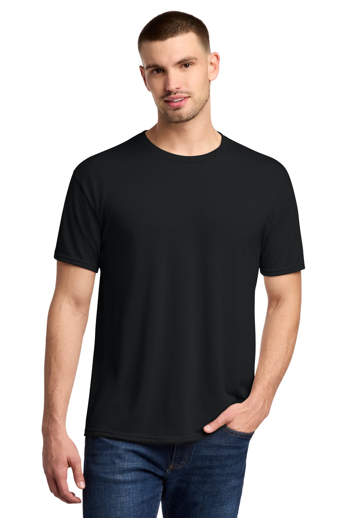 Jerzees Dri-Power 100% Polyester T-Shirt - Black